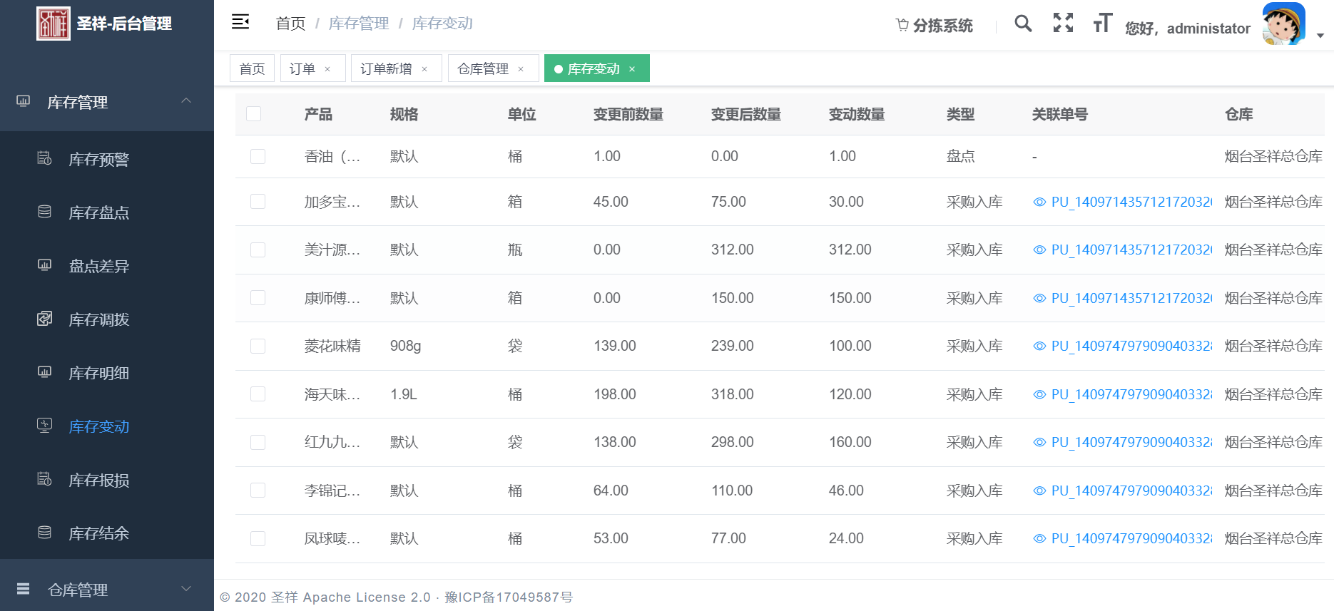 仓库管理系统